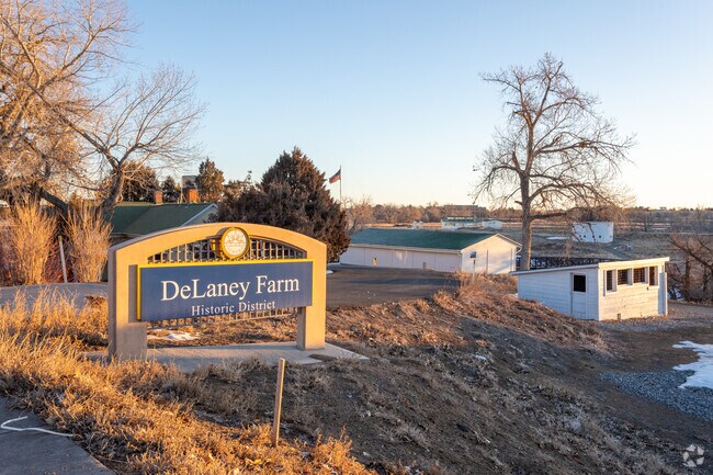 DeLaney Farm signage.