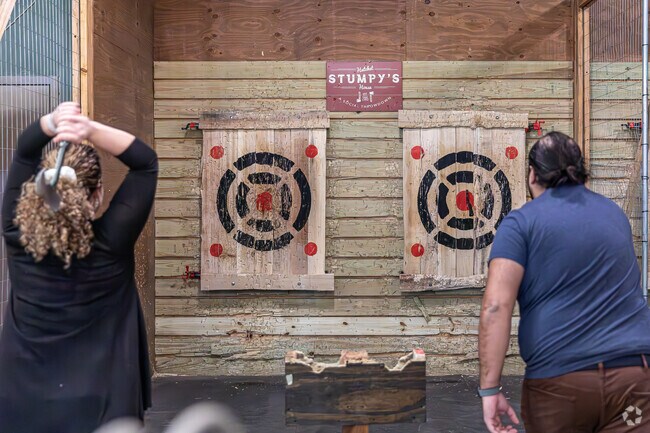 Stumpy's Hatchet House in Buckley District offers a different change of pace for date night.