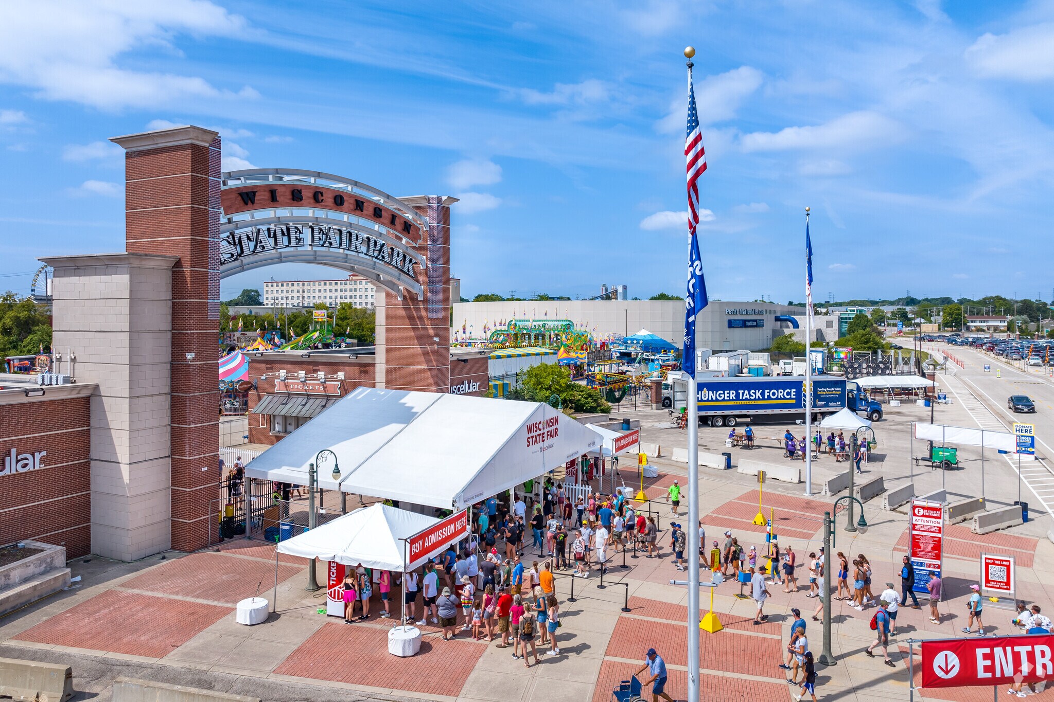 During the summer Johnson's Woods residents are walking distance to the Wisconsin State Fair.