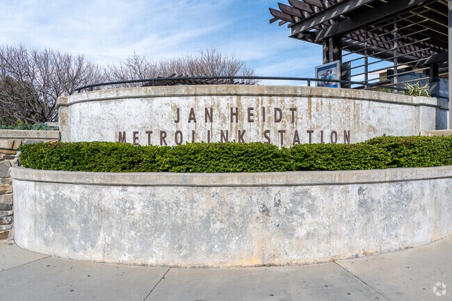 The Metrolink station is conveniently located in downtown Newhall.