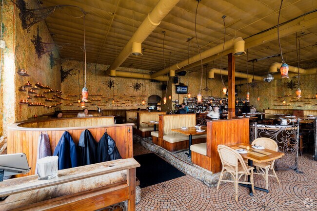 Toulouse Petit offers indoor seating for customers in Uptown.