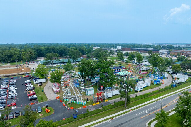 The Tippecanoe County Fairgrounds are just across the street from Edgelea.