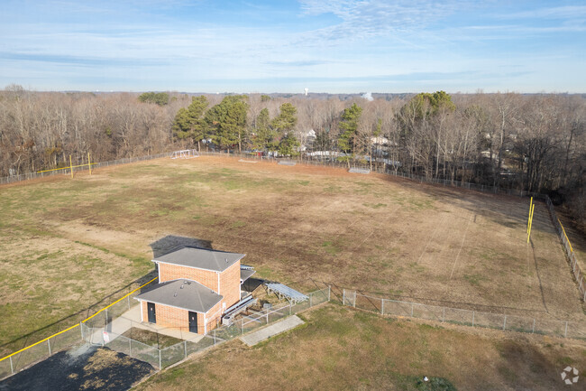 A soccer field at Wheatmore Middle School.
