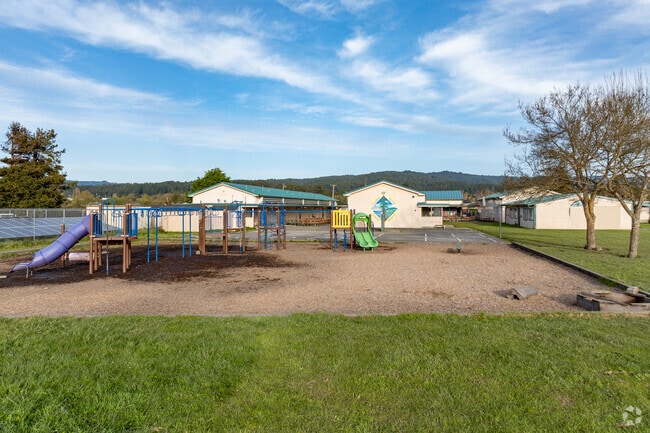 Your children will love the playground at Coastal Grove Charter School.