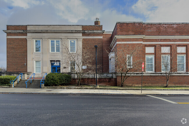Front of Hardy Middle School