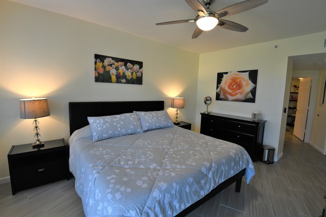 Spacious master bedroom suite.