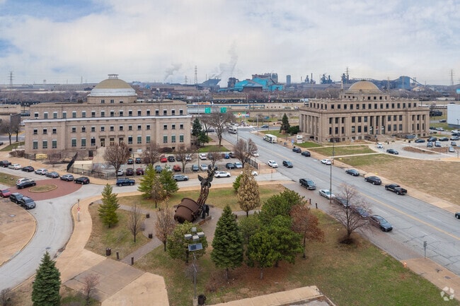 Gary's current population is 67,000, far less from 180,000 in the 1970's.