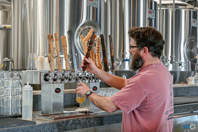 Enjoy many of the Craft Beers on tap at Back Forty Beer Company in East Birmingham.