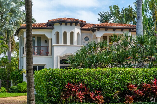 A Mediterranean-style home near North Park in Golden Beach.