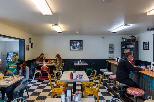 Spanky's Cafe is a local spot with a classic diner counter and cafe menu.