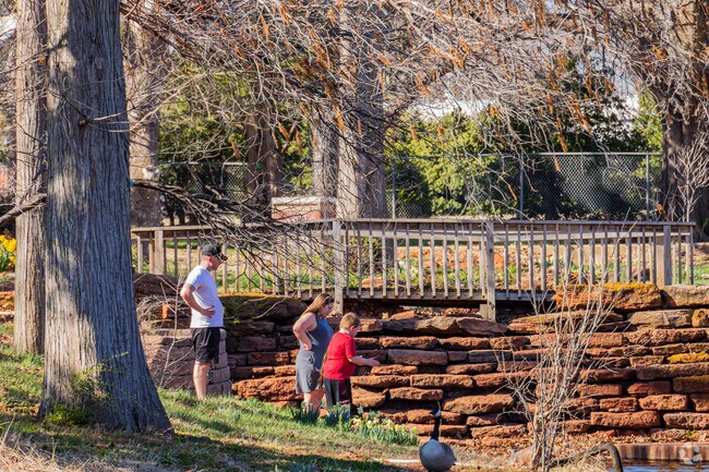 The natural landscape around Will Rogers Gardens is enjoyed by locals.