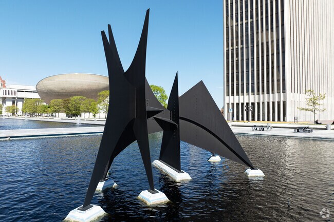 With some great sculptures to admire, just outside the South End there is a great deal to view.