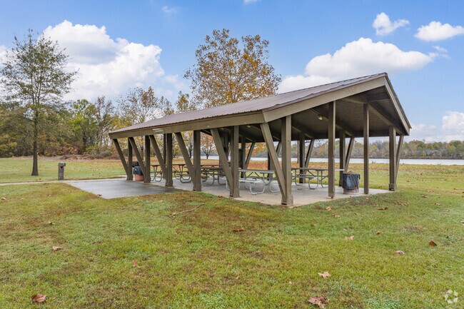 South of Woodson, Tar Creek Camp offers riverside recreation options.