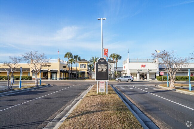 Shoppers enjoy a variety of stores at Gulfport Premium Outlets.