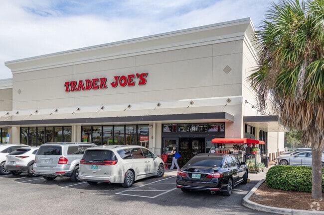 Some South Sarasota residents shop for groceries at Trader Joe's.