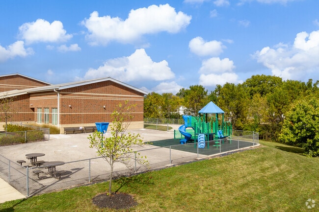 Stiles Elementary School in Valleyview features a playground for children.