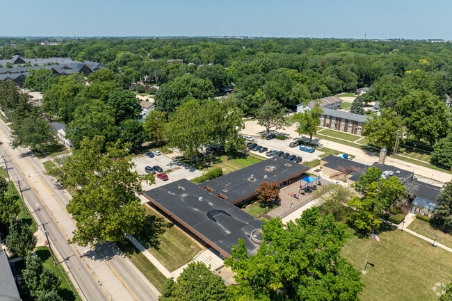 Hammitt School At The Baby Fold offers a sprawling campus when viewed from above.