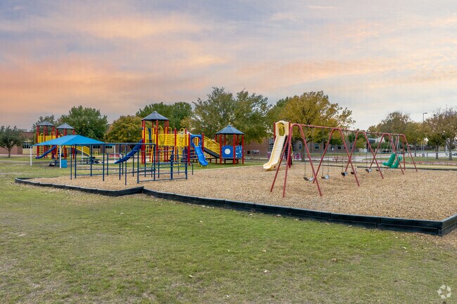 There are multiple playgrounds in W.S Ryan.