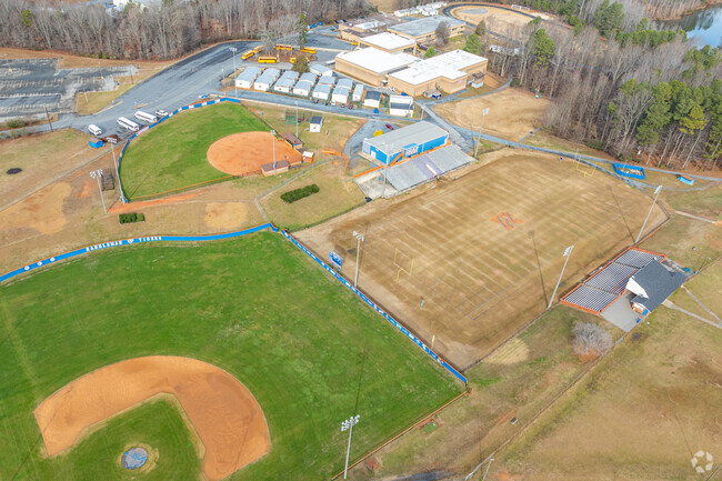Randleman High School baseball and softball fields.
