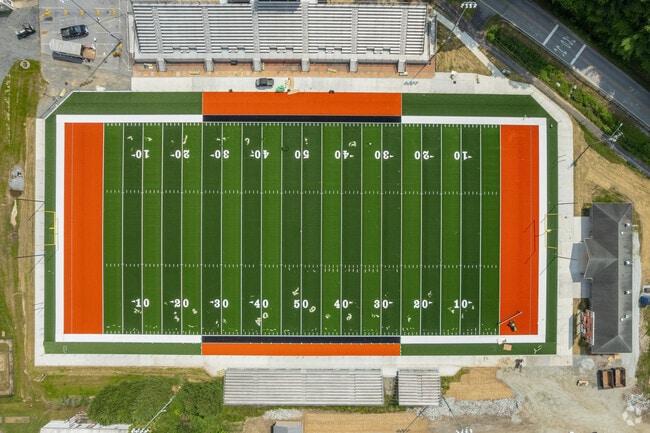Football is popular at Rosman Middle School.