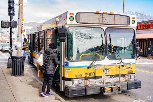 Residents in Jamaican Plain enjoy commuting with easy access to public transportation.
