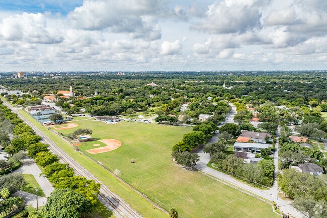 The Miami Shores Recreation Complex sits in the heart of Miami Shores with large playing fields.