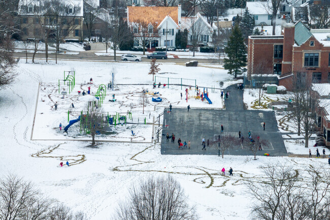 Your kids will never want to leave the playground at Monroe Elementary School.