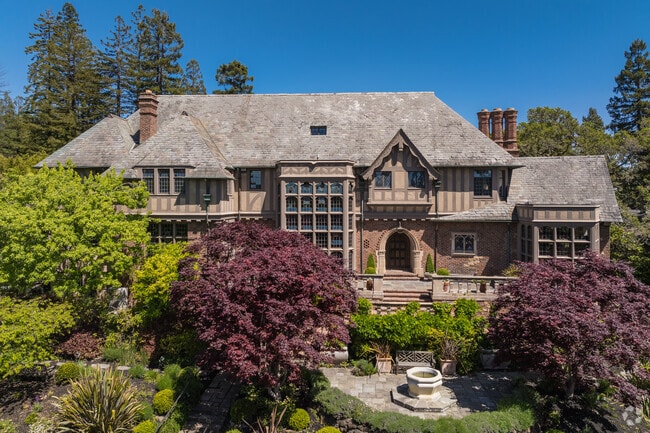 Large Tudor Revival homes are found through out Piedmont.
