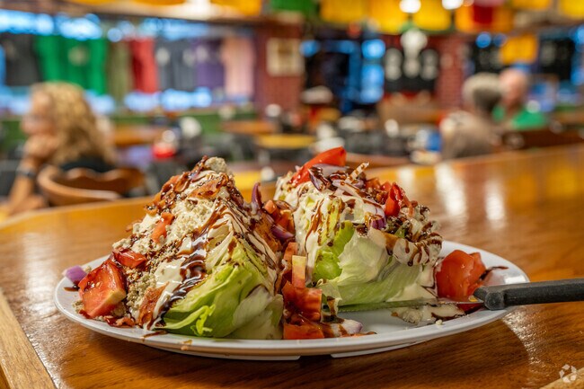 Delcious food can be found at Skyway Jack’s Restaurant in Maximo Moorings.