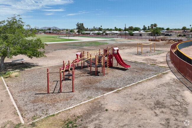 Students of Evergreen Elementary in Casa Grande have access to multiple playgrounds.