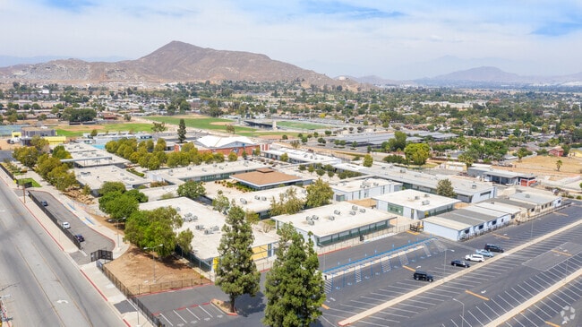 The Rubidoux High School has plenty of outdoor space so students get fresh air.
