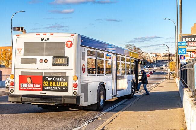 Metro Transit has frequent service to Logan Park.