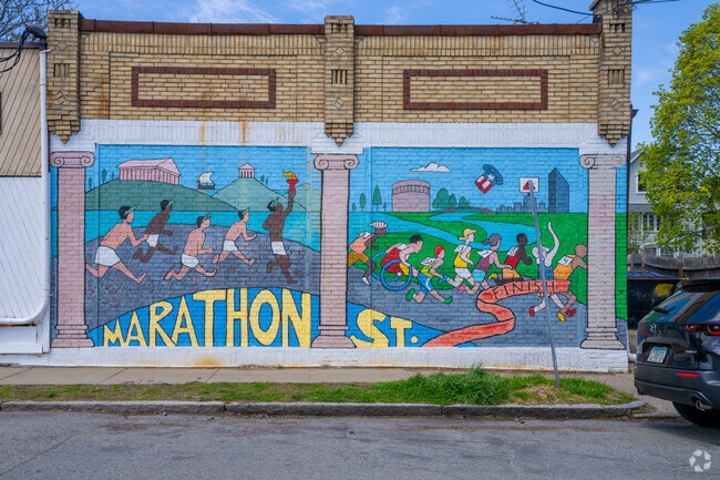 Take a cruise down Marathon St and stop to see this awesome mural in East Arlington.