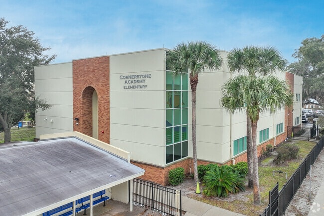 Cornerstone Charter Academy High School is home of the Ducks.