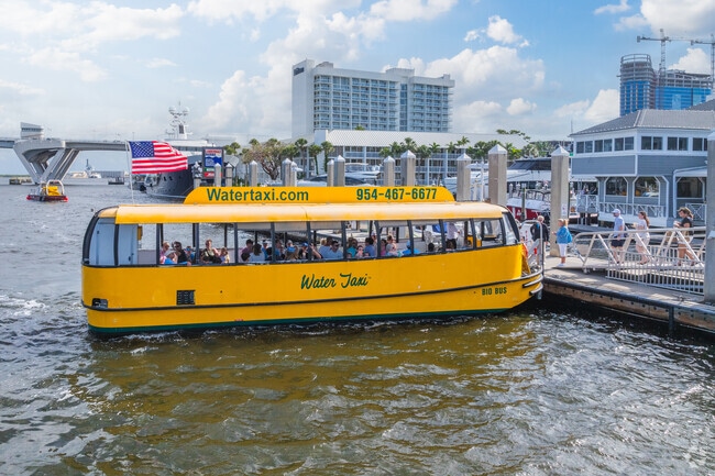 Commute with ease via the water taxi at Harbor Beach.