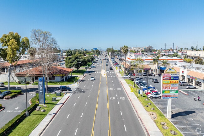 East Plaza Boulevard is the main commercial district in Shelltown.