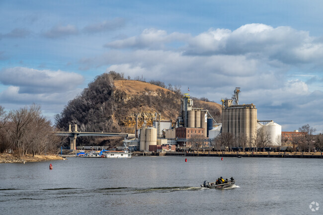 The Mississippi River offers a unique view of downtown Red WIng.