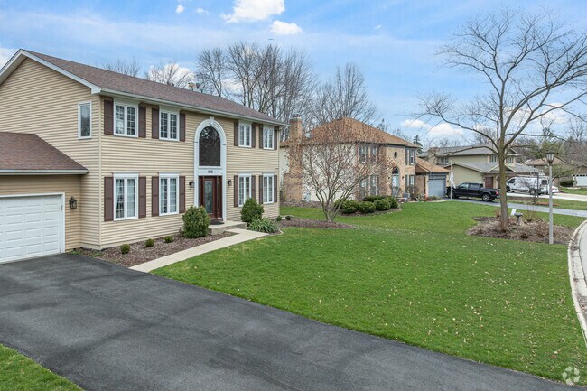 Beautiful Colonial Revival homes are on full display throughout Winston Woods.