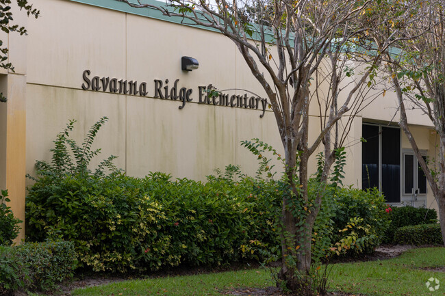 Savanna Ridge elementary school sign.