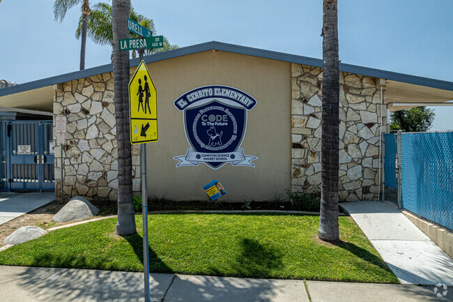 A mural on a classroom at El Cerrito Elementary School in La Habra.