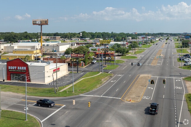Near I-0 there are a line up retail and restaurants bringing Tillmans Corner locals in.