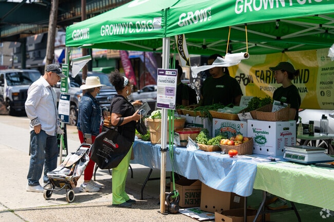 Located at Fulton St between Richmond and Logan St is the Cypress Hills Farmstand.