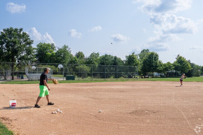 Practice for the upcoming baseball season in one of the many parks near Ranch View.
