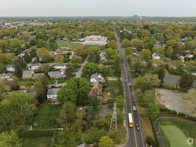 East Williston neighborhood features tree-lined streets and historic charm.