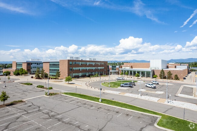 The main building at at Westminster High School in Westminster, Colorado.