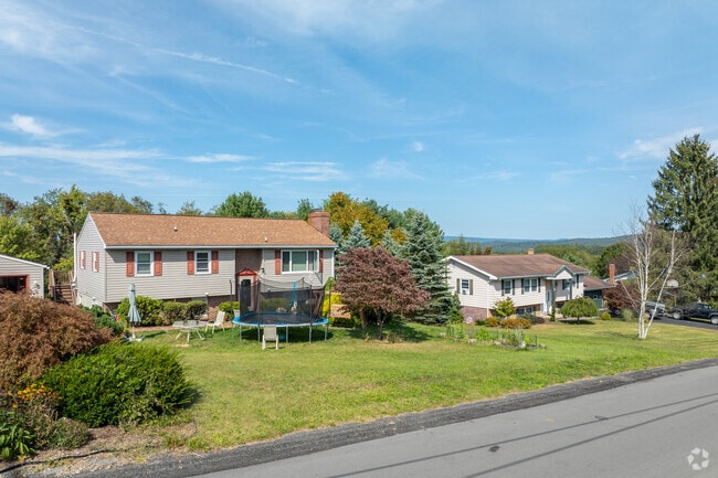 Colonial Revival and split-level homes line the streets of Old Lycoming.
