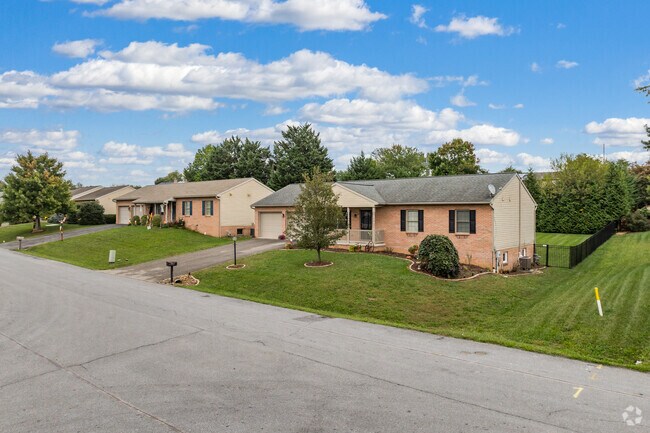 A charming row of ranch style homes on a quiet street in Northeast Hagerstown.