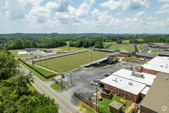 Football is a popular sport at Blacksburg High School.