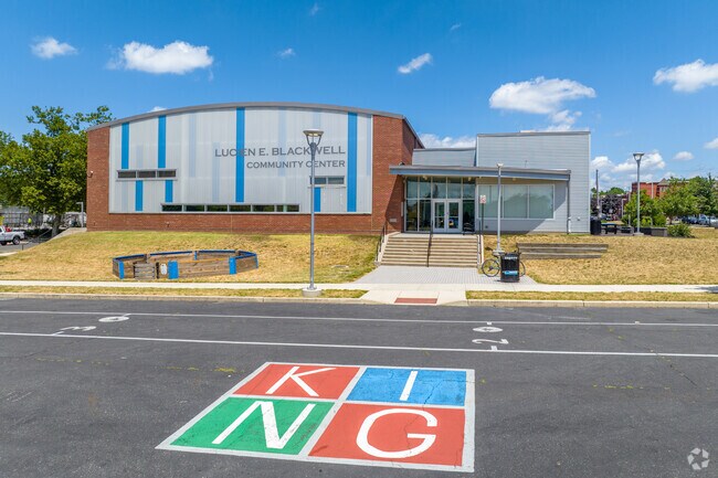Lucien E. Blackwell Community Center is a new 12,300-square-foot facility in M ill Creek.