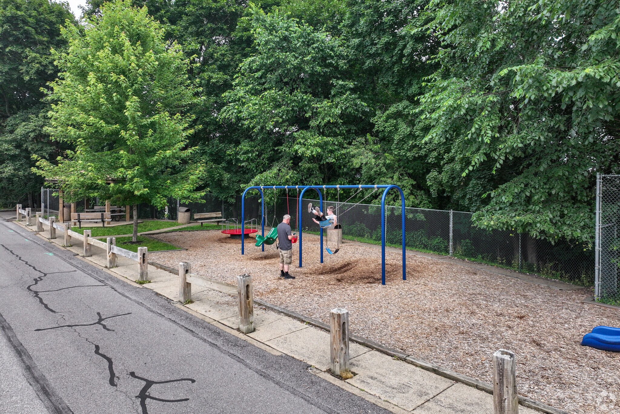 Even though Colombia Park is small, you and your kids will have fun together.